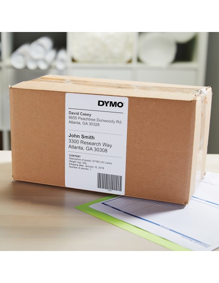 DYMO LW etichette extra large originali per etichettatrice LabelWriter 5XL 4XL | 104 mm x 159 mm | Rotolo da 220 | nero su