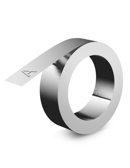 DYMO Rhino nastro non adesivo a rilievo 12 mm x 4,80 mmalluminio