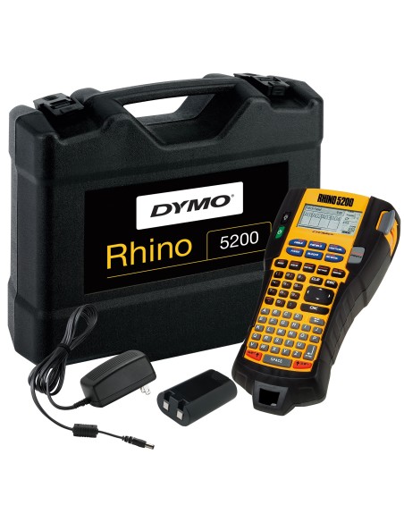 DYMO RHINO 5200 Stampante di Etichette Industriale con Custodia | Tasti Rapidi per Risparmio di TempoStampa VeloceStampante di