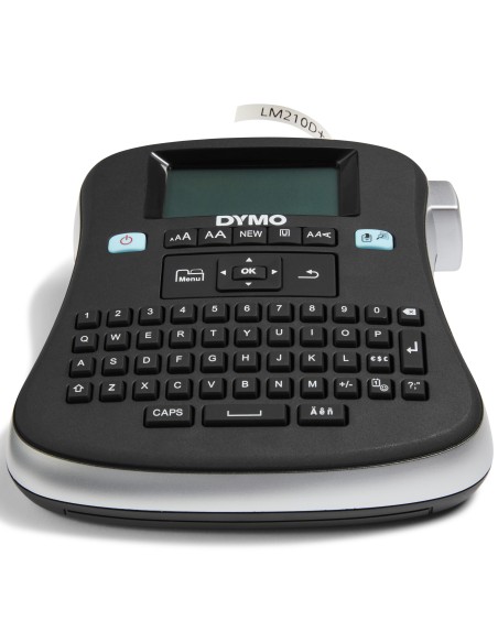DYMO LabelManager 210D+ kit etichettatrice portatile | tastiera QWERTY | con custodia ed etichette D1 12 mm stampa nero su