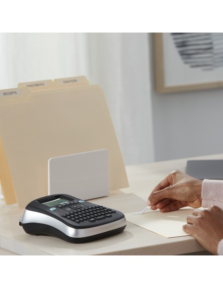 DYMO LabelManager 210D+ kit etichettatrice portatile | tastiera QWERTY | con custodia ed etichette D1 12 mm stampa nero su