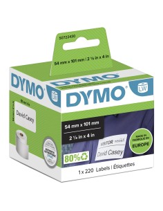 DYMO LW etichette per spedizioni grandi | 54 mm x 101 mm | 12 rotoli da 220 etichette facilmente staccabili | autoadesive | per