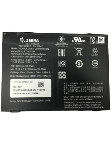Zebra BTRY-ET5X-10IN5-01 ricambio e accessorio per tablet Batteria
