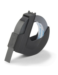 DYMO 3D Nastro Etichette a Rilievo Autoadesive | Rotoli da 9 mm x 3 m | stampa bianca su nero |Per Omega e Junior