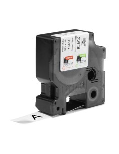 DYMO Rhino etichette industriali in poliestere permanenti autoadesive | rotolo da 19 mm x 5,5 m | stampa nera su bianco 2