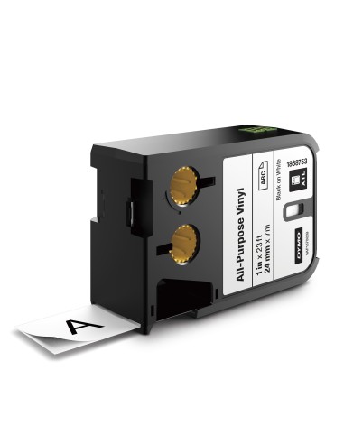 DYMO XTL nastro in vinile multiuso | 24 mm | nero su bianco