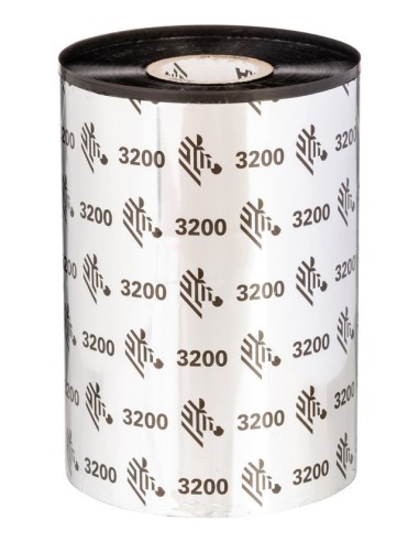 Zebra 3200 Wax Resin nastro termico 300 m Nero