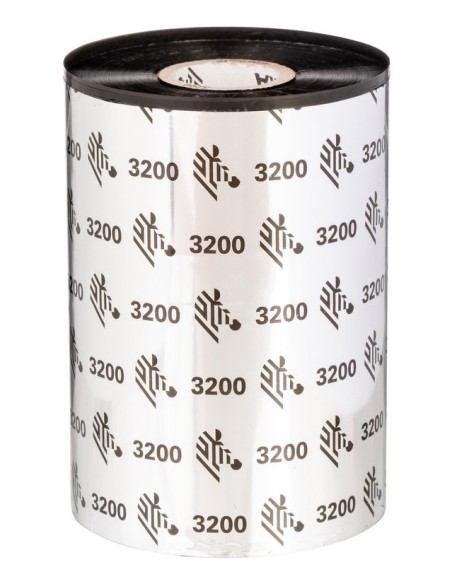 Zebra 3200 Wax Resin nastro termico 300 m Nero