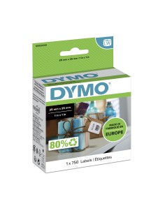 DYMO LW etichette multiuso originali | 25 mm x 25 mm | rotolo da 750 etichette facilmente staccabili | autoadesive | per