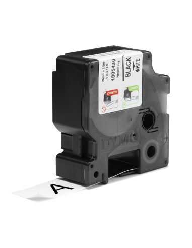 DYMO Rhino Etichette in vinile industriali | 24 mm x 5,5 m | Stampa nera su bianco | Autoadesive | per LabelManager e Rhino