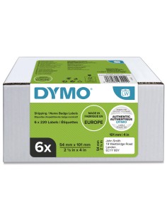 DYMO LW etichette originali grandi per spedizioni | 54x101 mm | 6 rotoli da 220 etichette facili da staccare (1.320 pezzi) |