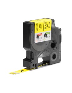 DYMO Rhino etichette industriali in nylon flessibile | 12 mm x 3,5 m | nero su giallo 2