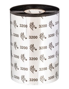 Zebra 3200 Wax Resin nastro termico 74 m Nero