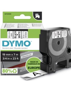 DYMO D1 etichette originali | stampa nera su bianco | 19 mm x 7 m | etichette autoadesive per etichettatrice LabelManager | 1