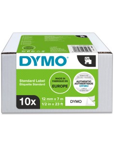 DYMO D1 etichette originali | stampa nera su bianco | 12 mm x 7 mm | etichette autoadesive per etichettatrice LabelManager | 10