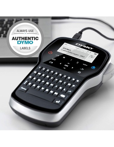 DYMO LabelManager 280 Stampante di etichette | Stampante portatile ricaricabile con tastiera QWERTY | Include nastro per