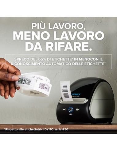 DYMO LabelWriter 550 stampante di etichette | Etichettatrice con stampa termica diretta | Riconoscimento automatico delle