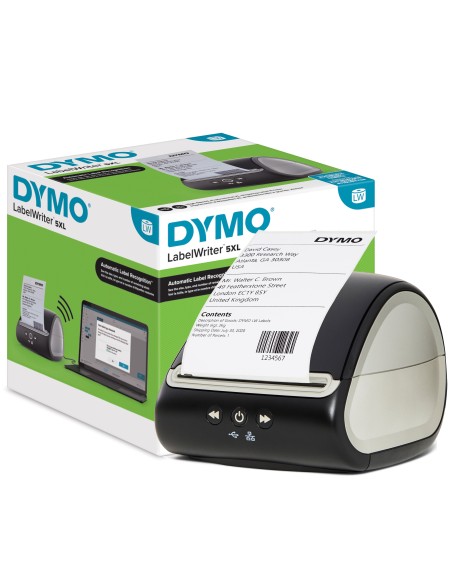 DYMO LabelWriter 5XL stampante di etichette | Riconoscimento automatico delle etichette | Stampa etichette di spedizione extra