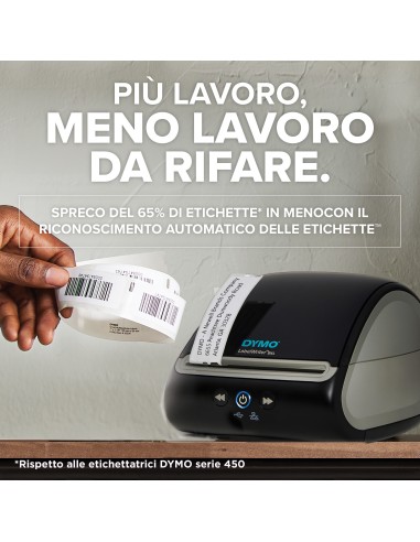 DYMO LabelWriter 5XL stampante di etichette | Riconoscimento automatico delle etichette | Stampa etichette di spedizione extra