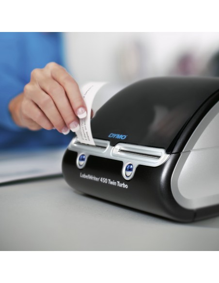 DYMO LabelWriter 450 Twin Turbo Stampante di etichette termica diretta | Stampa veloce di 71 etichette al minuto di etichette,