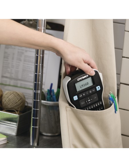 DYMO LabelManager 160 Etichettatrice portatile | Stampante per etichette a trasferimento termico | facile da usare con tastiera
