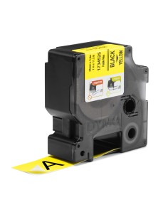 DYMO Rhino etichette industriali in nylon flessibile | 24 mm x 3,5 m | nero su giallo 2