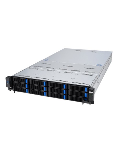 ASUS RS720-E11-RS12U Intel C741 Armadio (2U) Nero, Argento