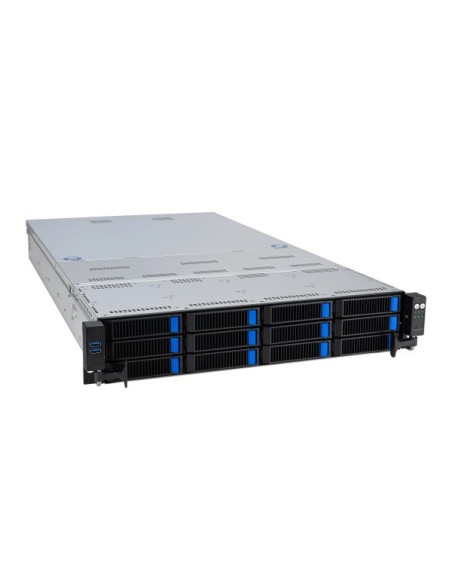 ASUS RS720-E11-RS12U Intel C741 Armadio (2U) Nero, Argento