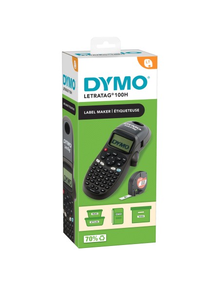 DYMO LetraTag LT-100T Etichettatrice | Macchina etichettatrice palmare | Tastiera ABC   Display LCD a 13 caratteri | Ideale per
