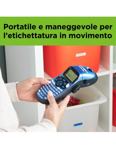 DYMO LetraTag LT-100T Etichettatrice | Macchina etichettatrice palmare | Tastiera ABC   Display LCD a 13 caratteri | Ideale per