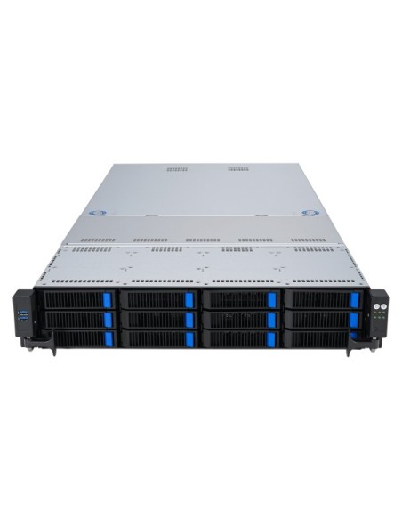 ASUS RS520A-E12-RS12U Socket SP5 Armadio (2U) Nero, Acciaio