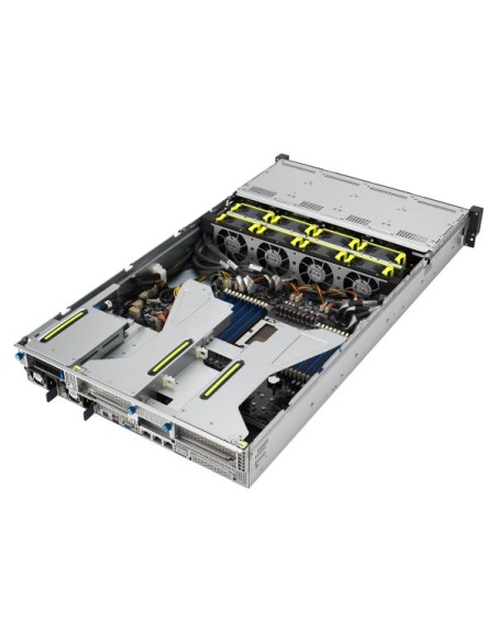 ASUS RS520A-E12-RS12U Socket SP5 Armadio (2U) Nero, Acciaio