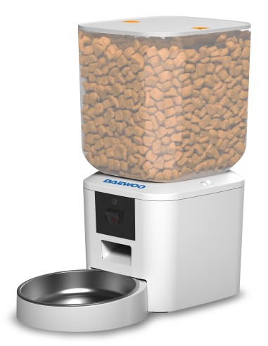 Daewoo D-QQ029-7L distributore di cibo e acqua per cani e gatti Acrilonitrile butadiene stirene (ABS), Acciaio inox Bianco