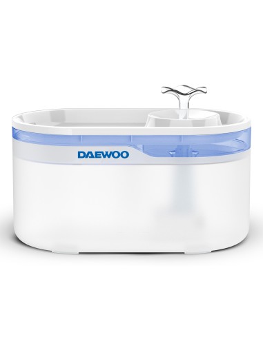 Daewoo D-WF116 distributore di cibo e acqua per cani e gatti Acrilonitrile butadiene stirene (ABS), Silicone Blu, Bianco