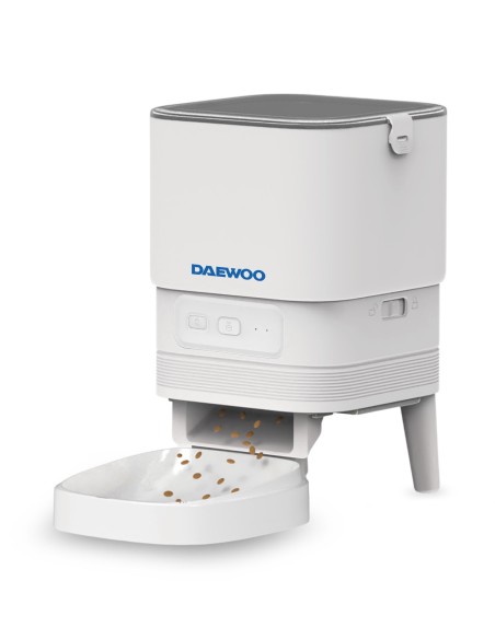 Daewoo D-PF13 distributore di cibo e acqua per cani e gatti Acrilonitrile butadiene stirene (ABS) Grigio, Bianco Universale