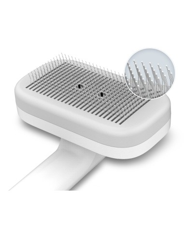 Daewoo D-0101124 pettine e spazzola per animali Grigio, Bianco Gatto (animale) Cane