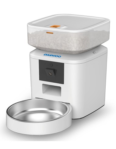 Daewoo D-QQ039-2L distributore di cibo e acqua per cani e gatti Acrilonitrile butadiene stirene (ABS), Acciaio inox Bianco