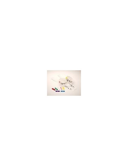 Zebra Clips for use with QuickClip Wristbands Rosso