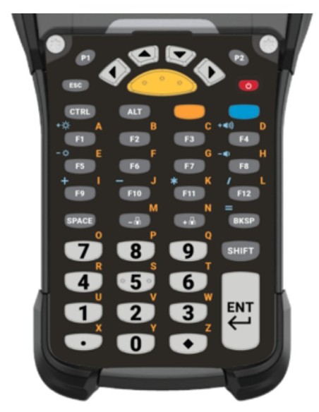 Zebra KYPD-MC9343FN-01 tastiera per dispositivo mobile Alfanumerico Inglese Nero, Grigio