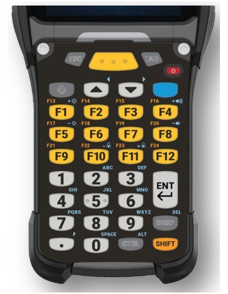 Zebra KYPD-MC9334FNR-01 tastiera per dispositivo mobile Alfanumerico Inglese Nero, Grigio, Giallo