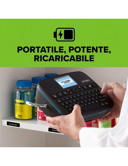 DYMO LabelManager Executive 640 CB Stampante per etichette portatile | Etichettatrice compatta con tastiera QWERTY | Doppia