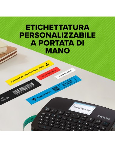 DYMO LabelManager Executive 640 CB Stampante per etichette portatile con custodia e 3 cassette di etichette D1 | Etichettatrice