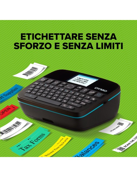 DYMO LabelManager Executive 640 CB Stampante per etichette portatile con custodia e 3 cassette di etichette D1 | Etichettatrice