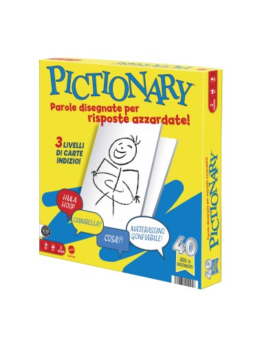 Games Pictionary , Gioco Da Tavolo Per Bambini, Adulti E Serate Giochi in Famiglia Con Lavagnette E Pennarelli Cancellabili