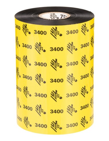 Zebra 3400 Wax-Resin nastro termico 450 m Nero