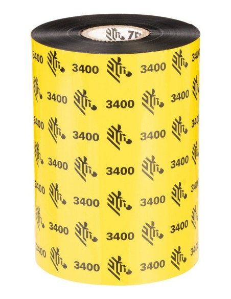 Zebra 3400 Wax-Resin nastro termico 450 m Nero