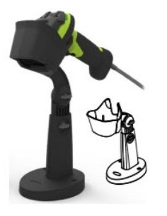 Zebra STND-AS0036-07 supporto per personal communication Supporto passivo Lettore per codice a barre Nero 2