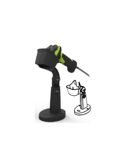 Zebra STND-AS0036-07 supporto per personal communication Supporto passivo Lettore per codice a barre Nero