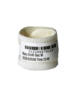 Zebra LB2-BABY-P cinturino da polso Bianco Braccialetti da ospedale