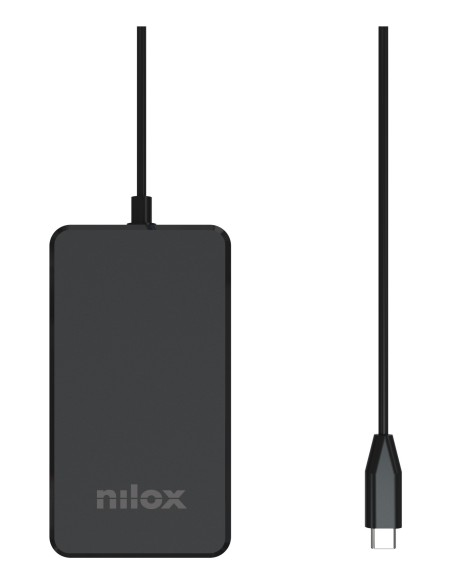 Nilox NXPDCGAN100W Caricabatterie per dispositivi mobili Computer portatile, Tablet, Smartphone Nero AC Ricarica rapida Interno